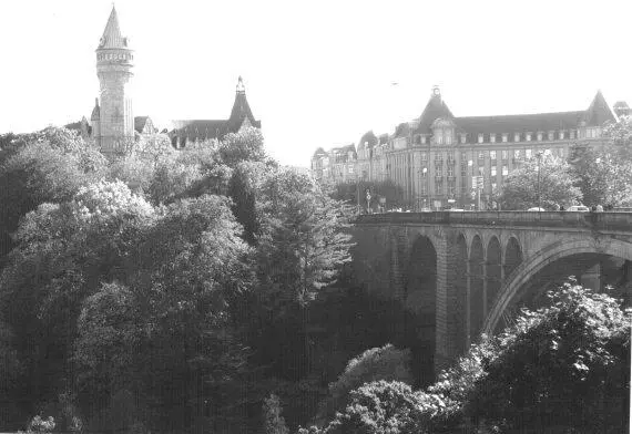 Рис 23Вид на центральный мост важной дорожной артерии города Люксембурга - фото 23