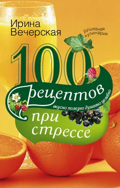 Ирина Вечерская 100 рецептов при стрессе. Вкусно, полезно, душевно, целебно обложка книги