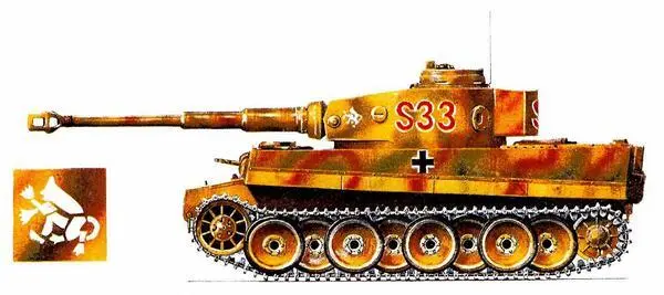 PzKpfwVI Tiger AusfE 8я тяжёлая танковая рота 2й танковой дивизии СС - фото 82