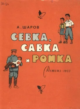 Александр Шаров Севка, Савка и Ромка обложка книги