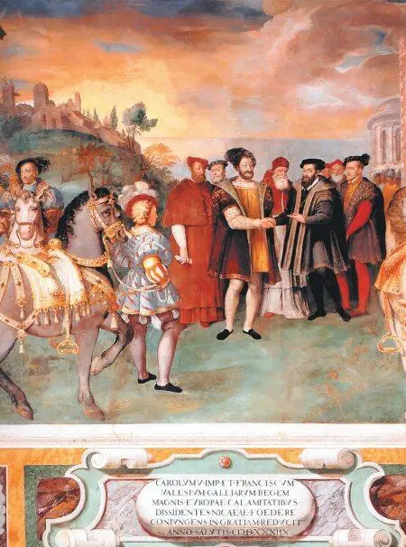 Павел III заключает якобы в 1538 году в Ницце мир между Карлом V и Франциском - фото 572