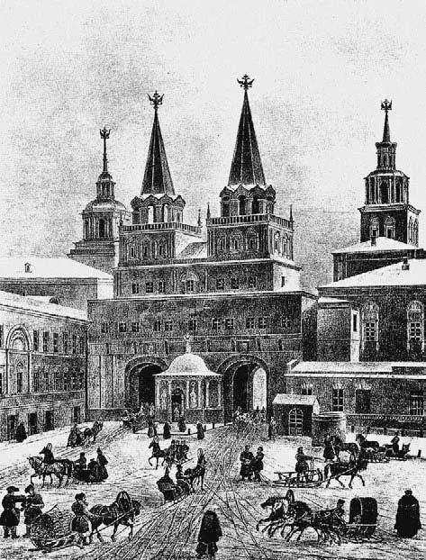 О А Кадоль Воскресенские ворота Литография 1820х гг В 1779 году - фото 11