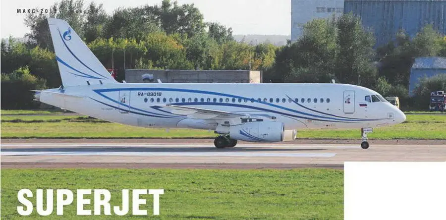Прибытие первого SSJ10095LR для авиакомпании Газпром авиа в Жуковский после - фото 12