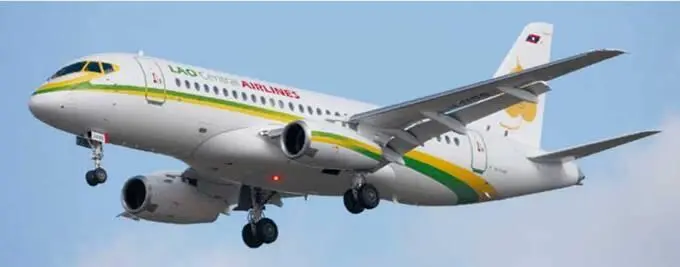 Второй SSJ10095B для лаосской авиакомпании Lao Central 95030 выполнял - фото 14