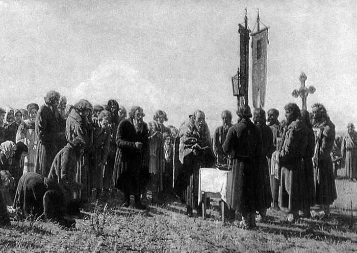 Молебен во время засухи Художник ГГ Мясоедов 1880 г Одной из великих - фото 98