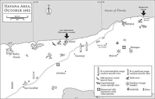 Havana Area October 1962 The invasion plan was codenamed Operation Scabbards - фото 22