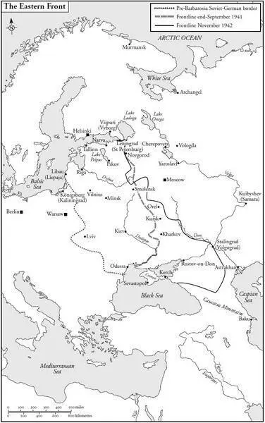 The Eastern Front Leningrad region with frontlines as on 1 January 1942 - фото 1