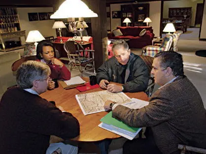 At Camp David CIA Director George Tenet briefing the President White House - фото 74