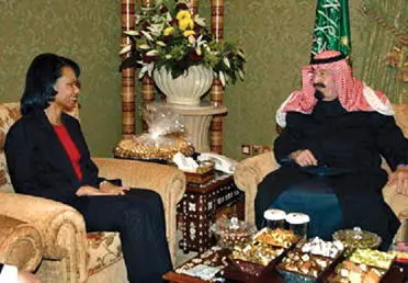 Meeting with King Abdullah of Saudi Arabia in Riyadh The Saudi king and many - фото 99