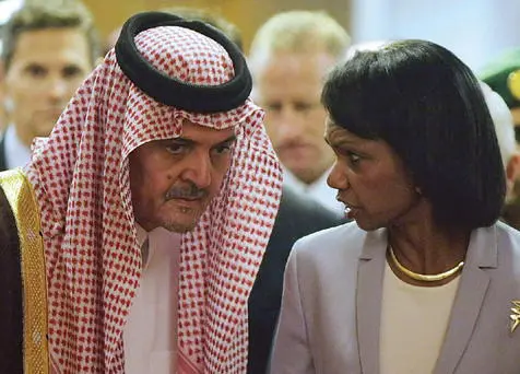 Conferring with Saudi Foreign Minister Saud alFaisal at a joint press - фото 108