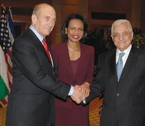 Convening a trilateral summit in February 2007 with Palestinian President - фото 112