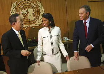 Meeting with UN SecretaryGeneral Ban Kimoon and former UK Prime Minister Tony - фото 115
