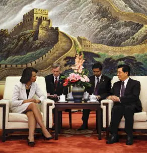 Meeting with President Hu Jintao at the Great Hall of the People in Beijing - фото 118