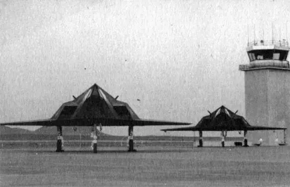 A pair of Stealth fighters preparing for takeoff at their Tonapah base on the - фото 5