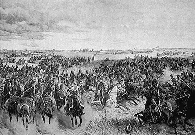 Дело казаков Платова у деревень Кареличи и Мир 28 июня 1812 г Художник Н П - фото 2