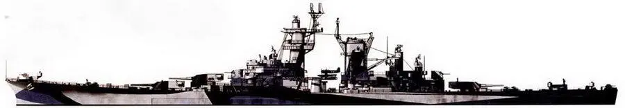 Крейсер Гуам СВ2 в камуфляжной окраске Measure 327С Тихий океан 1945 г - фото 141
