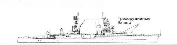 PORTLAND Class 1945 Тяжелый крейсер Портленд ведет в кильватере легкий - фото 70