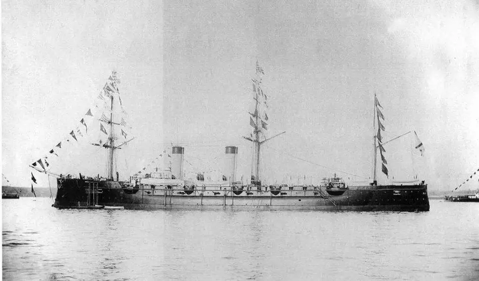 1895 г Рюрик на Кильском рейде - фото 89