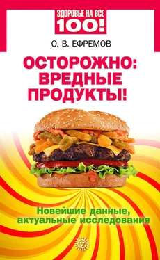 Олег Ефремов Осторожно: вредные продукты! Новейшие данные, актуальные исследования обложка книги