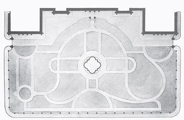 План Собственного сада Зимнего дворца При подготовке строительных работ на - фото 215