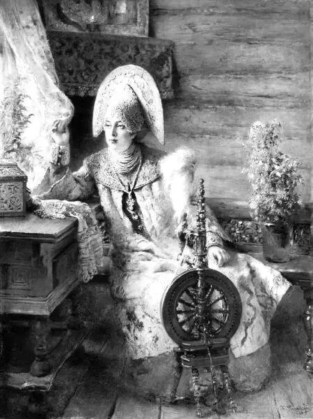 Маковский КЕ Боярышня у окна 1890е гг Ужасавший многих европейцев - фото 116