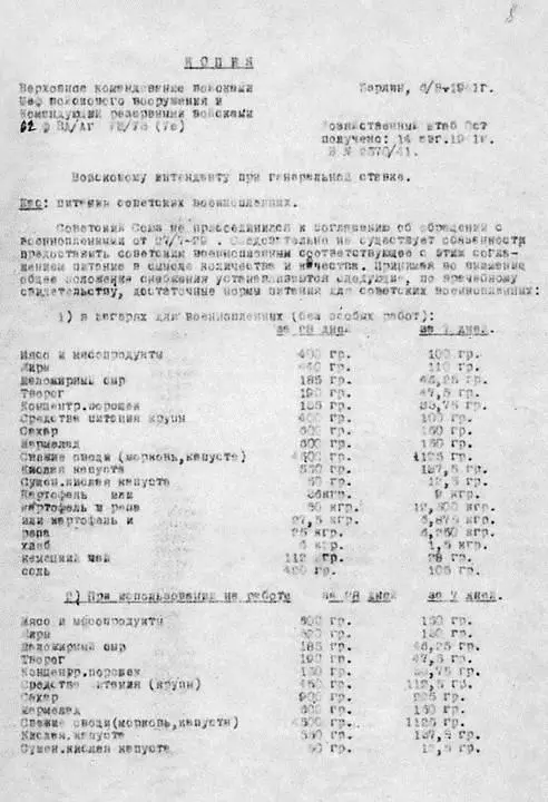 Распоряжение хозяйственного штаба Ост войсковому интенданту при генеральной - фото 34