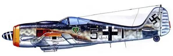 Fw 190A8 IIIJG 54 Германия 1944 год Fw 190A5 IIя группа - фото 200