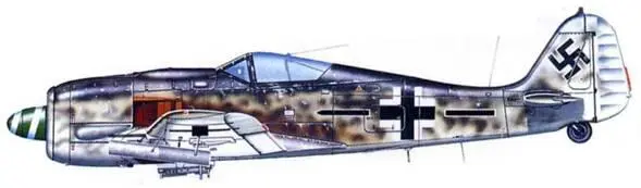 Fw 190A8R6 StabJG 26 лето 1944 года Германия Fw 190F8 IISG 4 - фото 203