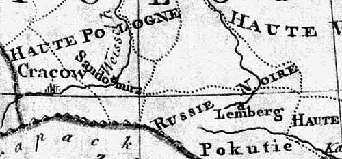 Рис 121 Рядом с Лембергом Львов показана область Russie Noire Фрагмент - фото 21