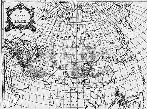 Рис 124 Карта 1754 года Ie Carte de lAsie из Атласа 1755 года Это - фото 24