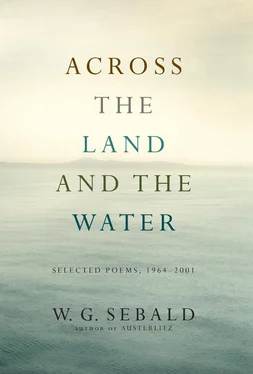 Winfried Sebald Across the Land and the Water: Selected Poems, 1964-2001 обложка книги