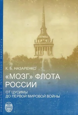 Кирилл Назаренко «Мозг» флота России от Цусимы до Первой мировой войны обложка книги