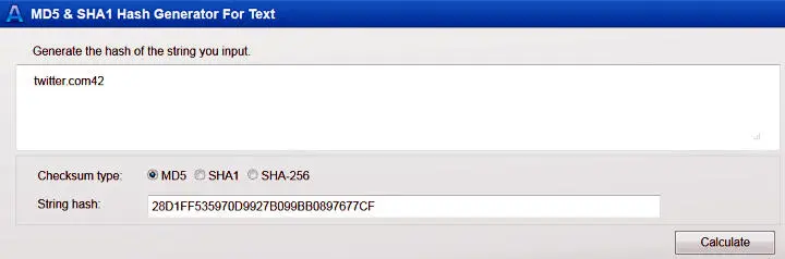 Вебсервис для вычисления хешфункции MD5 скриншот сайта onlinemd5com - фото 26