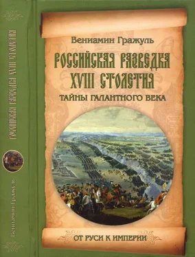 Вениамин Гражуль Российская разведка XVIII столетия. Тайны галантного века обложка книги