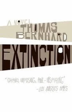 Thomas Bernhard Extinction обложка книги