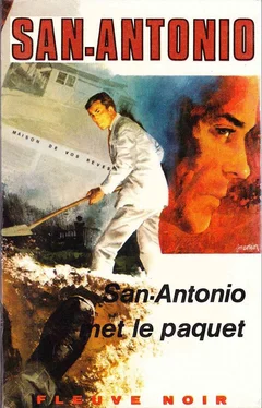 Frédéric Dard San-Antonio met le paquet обложка книги