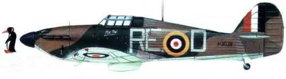 Харрикейн Mk I Р3039 из 229 й эскадрильи Нортхолт сентябрьоктябрь 1940 - фото 178