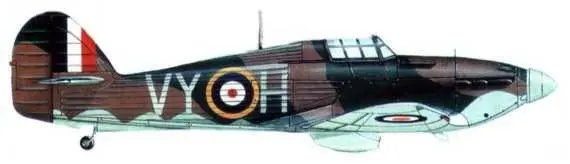 Харрикейн Mk I другого аса 85й эскадрильи Сэмми Олларма 1940 год - фото 179