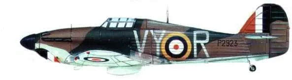 Харрикейн Mk I Р2923 из 85й эскадрильи КаслКемпс июнь 1940 года летный - фото 180