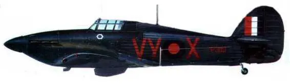 Ночной Харрикейн Mk IТ P3II9 из85й эскадрильи Грейвсенд ноябрь 1940 - фото 182