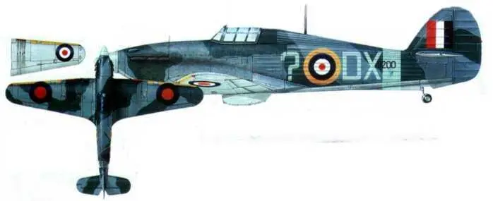 Харрикейн Mk I W9200 из 245й эскадрильи Боллихолдберд 1941 год Хоукер - фото 183