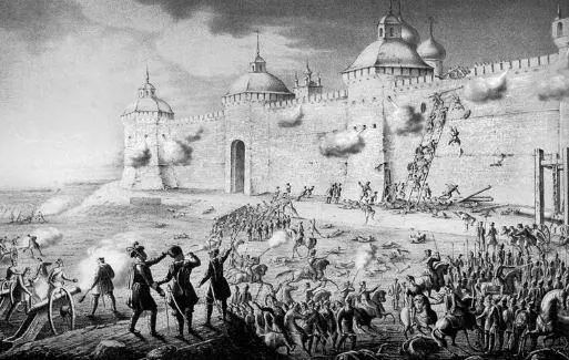 Осада ТроицеСергиева монастыря Литография ХVII в Трубецкой Дмитрий - фото 23