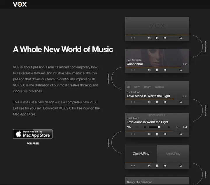VOX поддерживает воспроизведение файлов самых разных форматов включая те что - фото 57