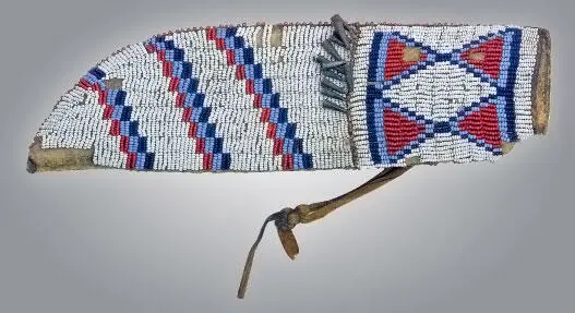 Ножны сиу 1834 г Мокасины сиу Головной убор со шлейфом Северные - фото 324