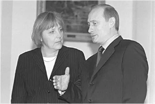 Putin got on less well with German chancellor Angela Merkel whom he tried to - фото 12