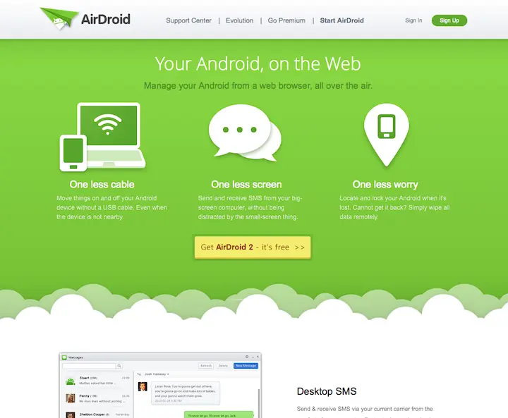 Настроив учётную запись AirDroid вы сможете получать доступ к вашему устройств - фото 68