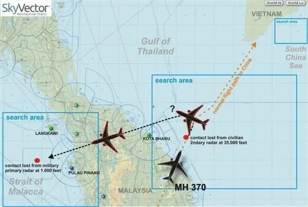Последние документально подтверждённые минуты рейса MH370 На второй неделе - фото 26