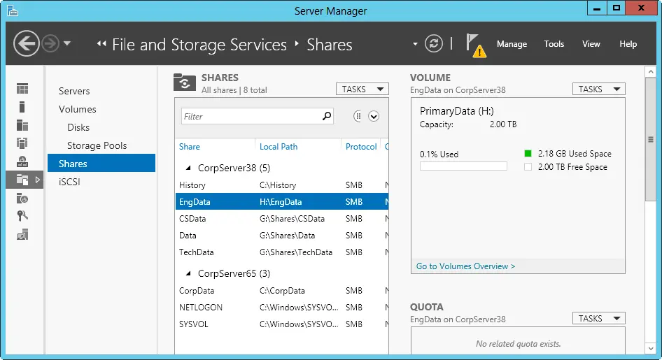FIGURE 33Tap or click Shares in the main pane on the left to view the - фото 46