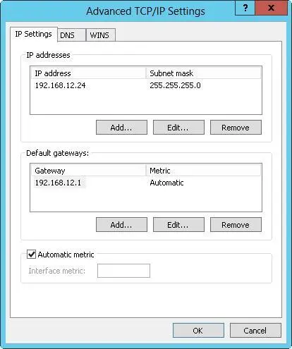 FIGURE 74Configure multiple IP addresses and gateways in the Advanced TCPIP - фото 115