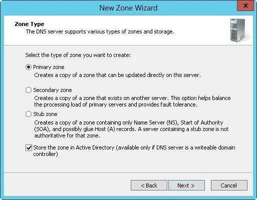 FIGURE 93In the New Zone Wizard select the zone type 4If youre - фото 142